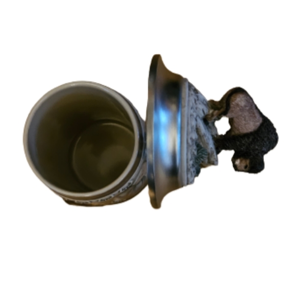 1996 Anheuser Busch "Animals of the Prairie" Raised Relief Stein Buffalo - Picture 7 of 9